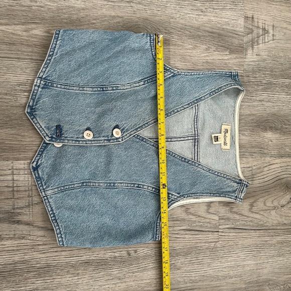 Madewell Blue Denim Vest Top - Picture 4 of 8